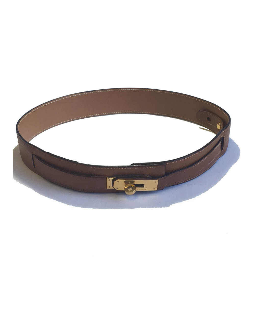 xxx Ceinture Kelly HERMES T72 cuir courchevel gold