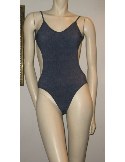CHRISTIAN DIOR blue jean swimsuit