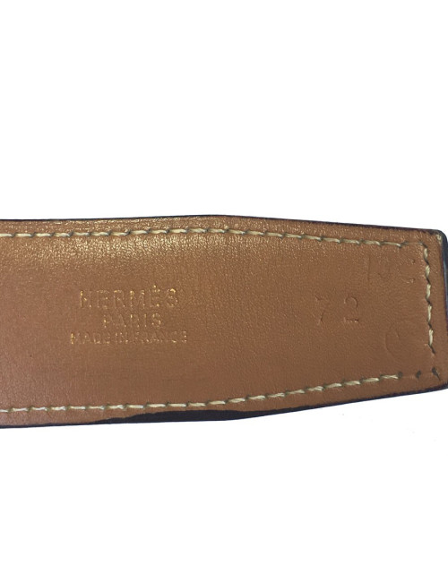 Belt Kelly HERMES T72 courchevel gold leather