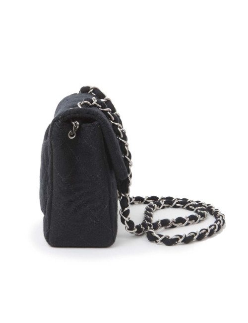 Mini bag CHANEL Black jersey