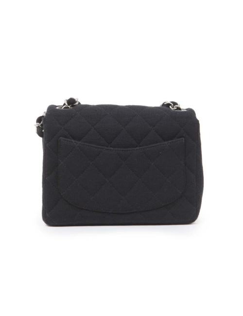 Mini sac CHANEL jersey noir