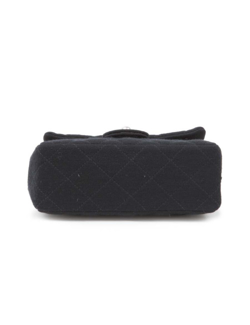 Mini sac CHANEL jersey noir