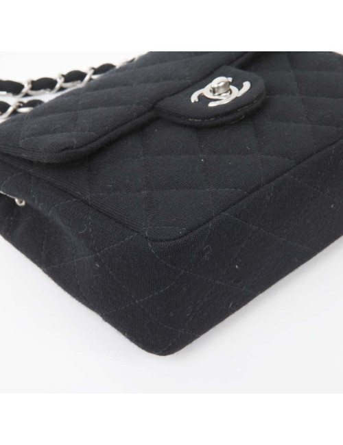 Mini bag CHANEL Black jersey