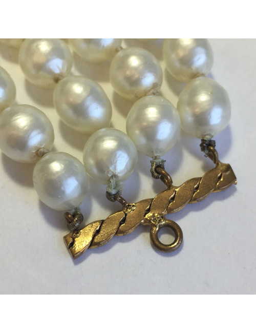 bracelet perles nacrées CHANEL VINTAGE