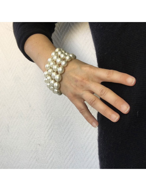 bracelet perles nacrées CHANEL VINTAGE
