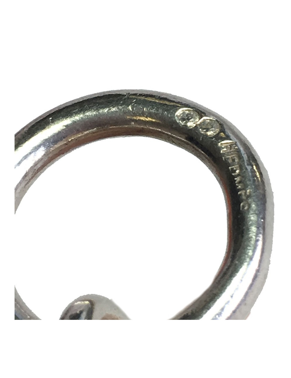 Collier HERMES chaîne d'ancre en argent massif 800