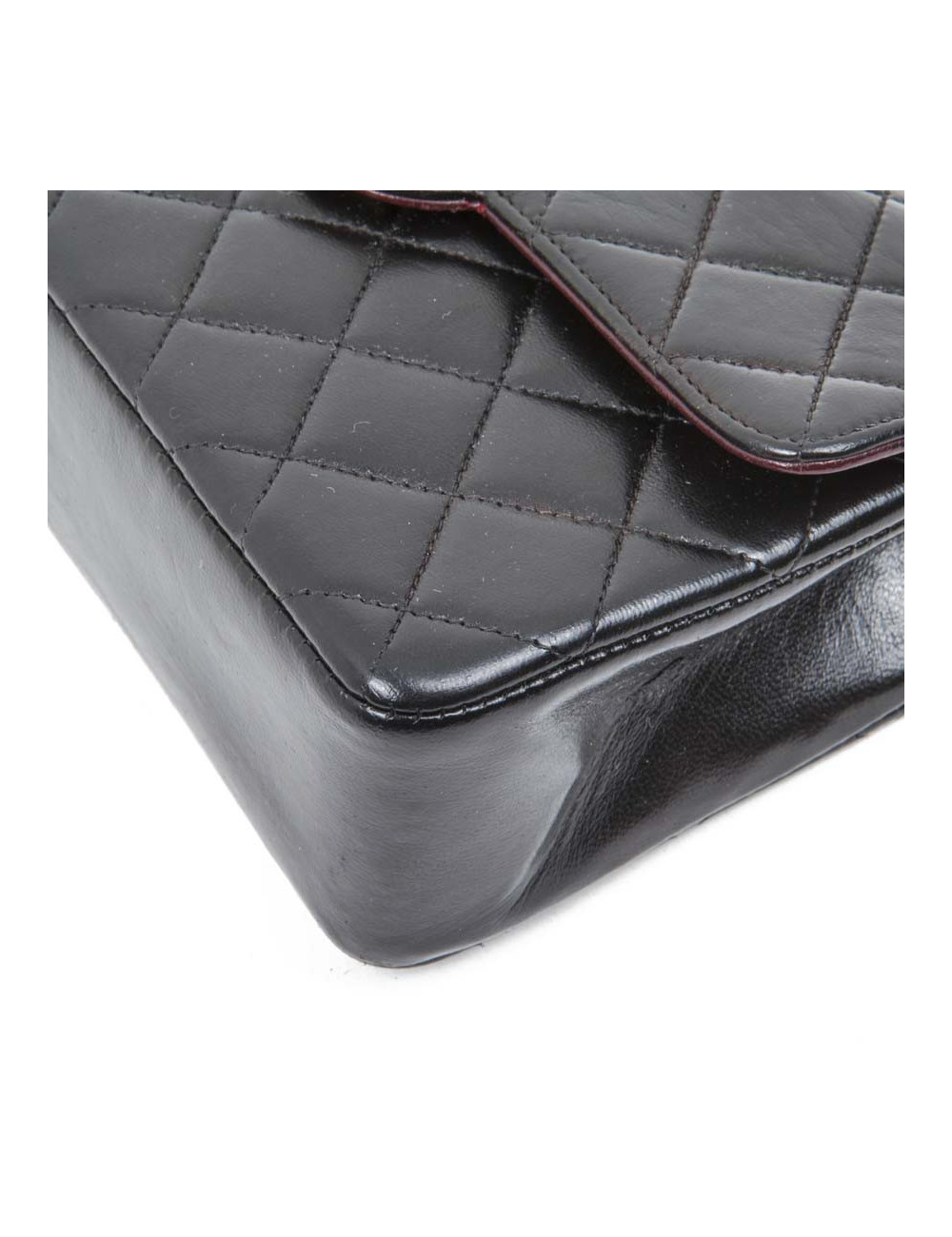 Mini black quilted smooth lambskin CHANEL bag