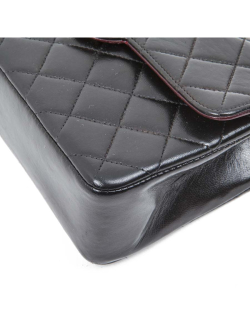 Mini black quilted smooth lambskin CHANEL bag