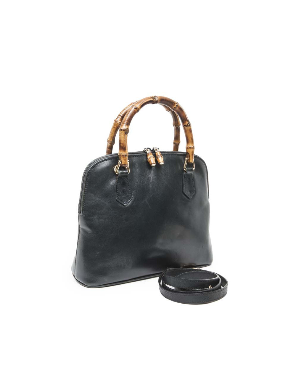 Sac GUCCI bambou avec bandoulière Vintage