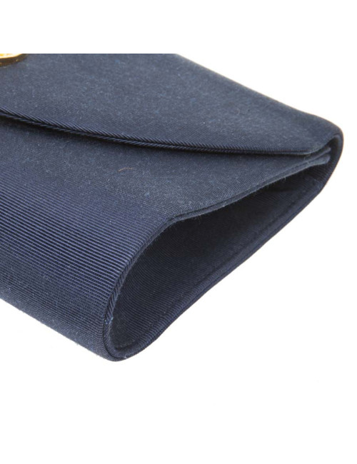 Pochette GIVENCHY  en piqué bleu nuit Vintage