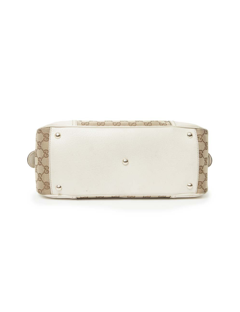 Sac GUCCI toile monogram beige et marron Vintage