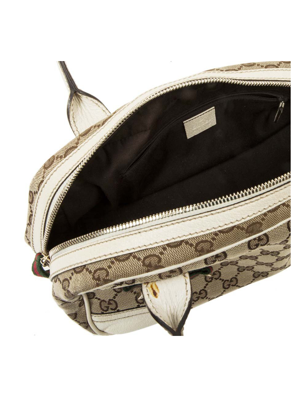 Sac GUCCI toile monogram beige et marron Vintage