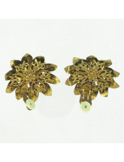 Clip oreille vintage fleur SANS MARQUE