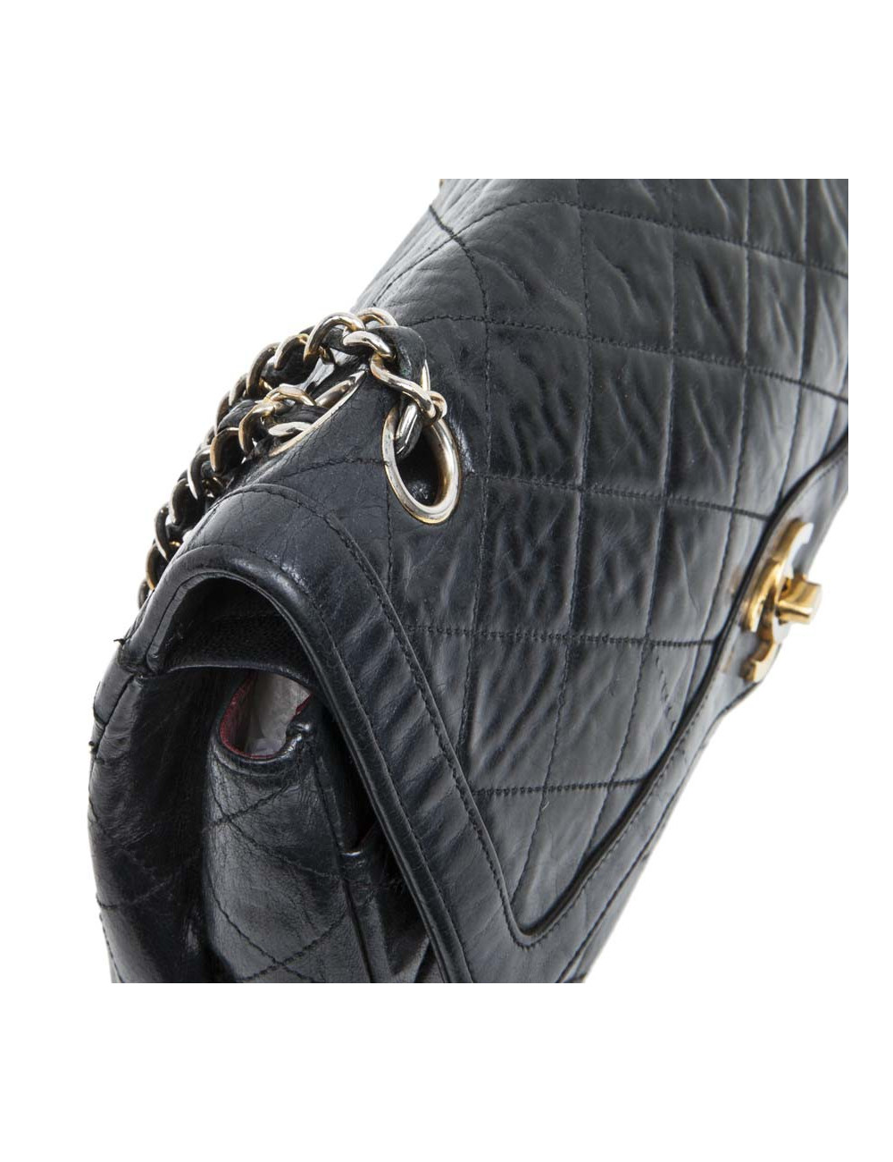 Sac CHANEL timeless bleu nuit Vintage Couture