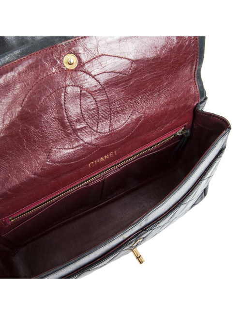 Sac CHANEL timeless bleu nuit Vintage Couture