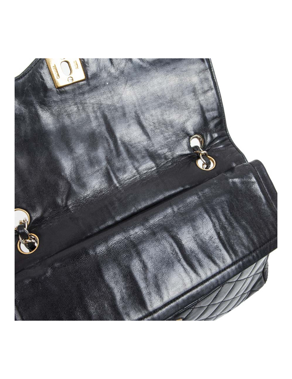 Sac CHANEL timeless bleu nuit Vintage Couture