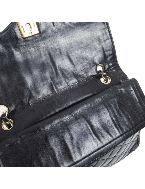 Sac CHANEL timeless bleu nuit Vintage Couture