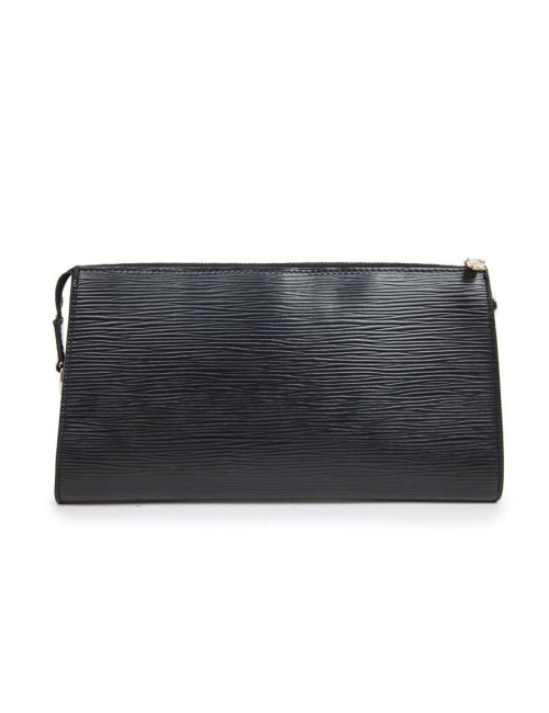 Pochette LOUIS VUITTON cuir épi noir Vintage