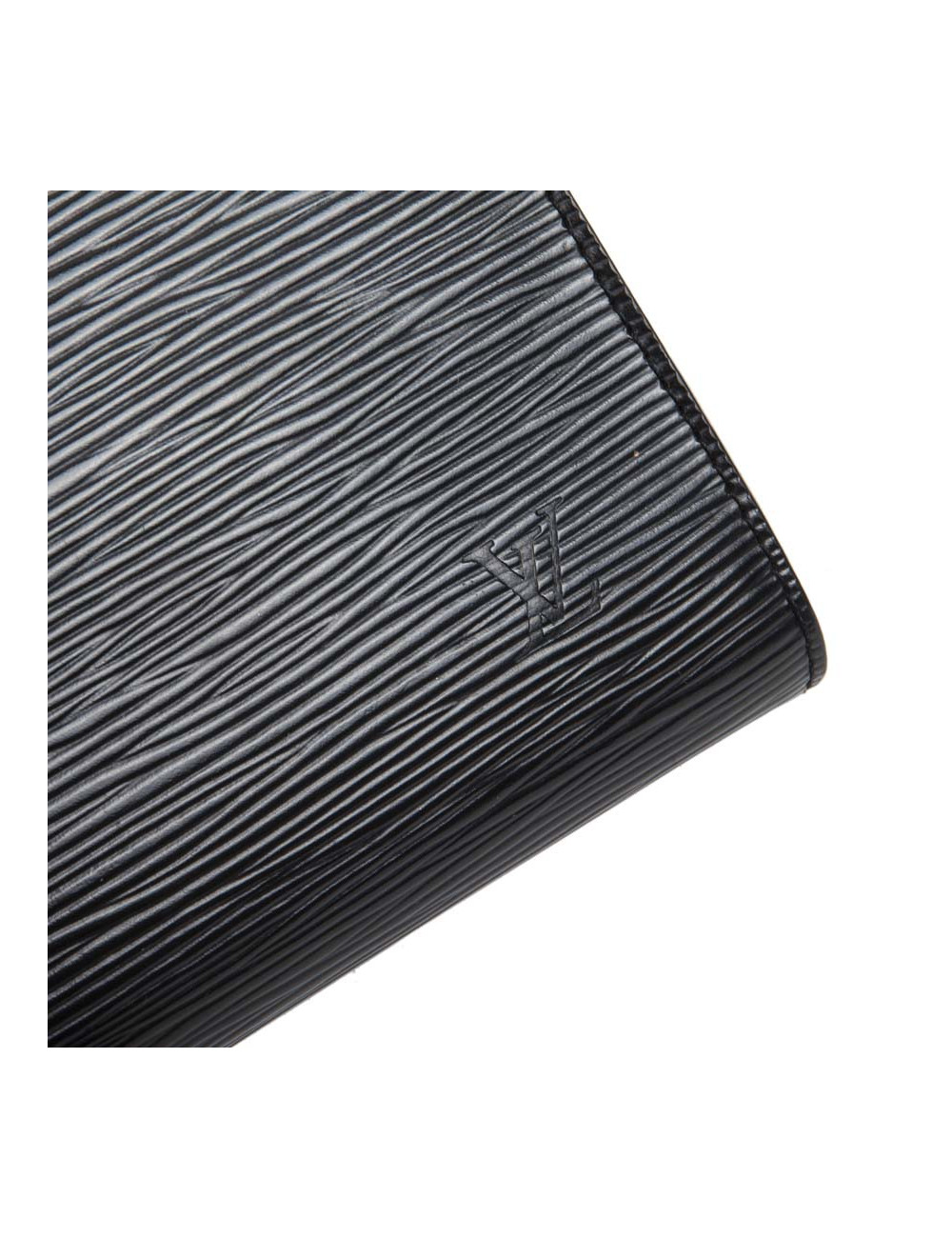 Pochette LOUIS VUITTON cuir épi noir Vintage