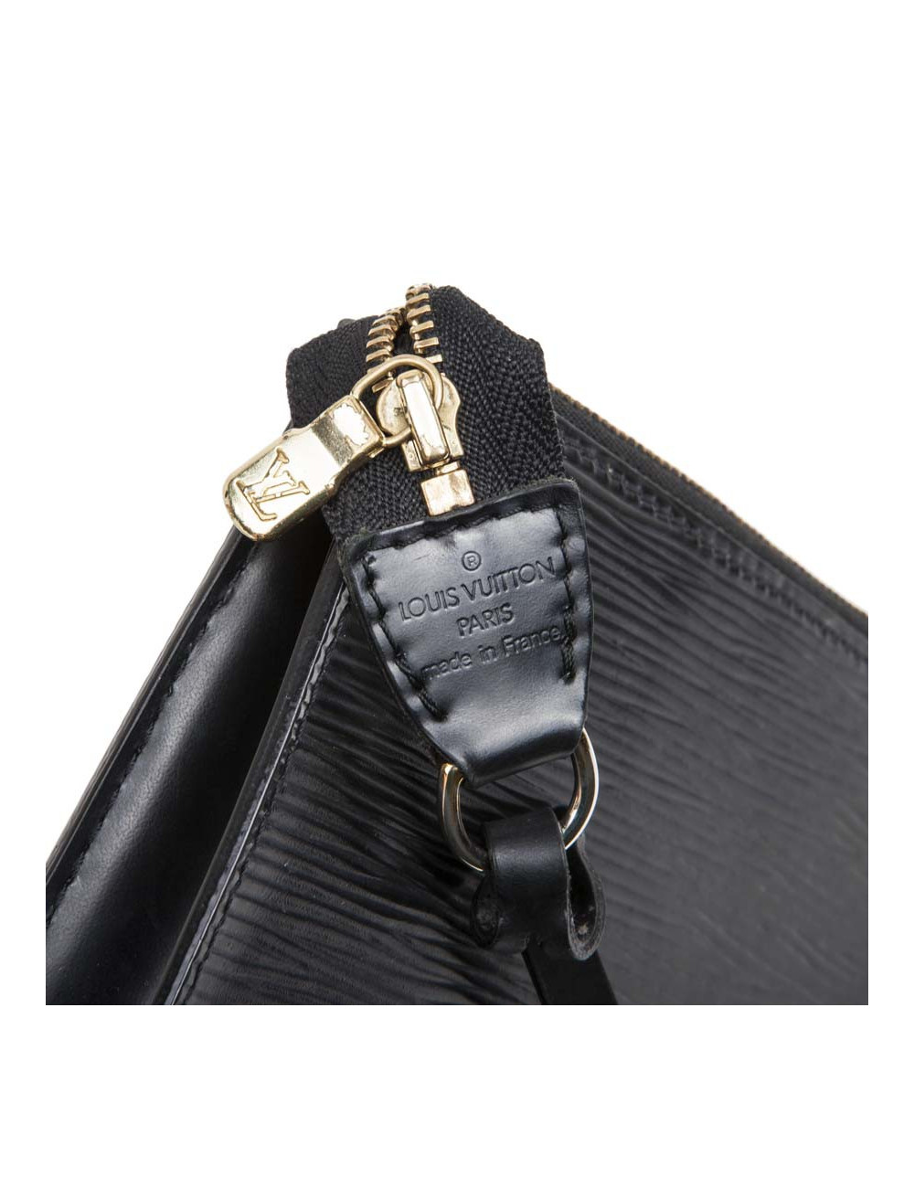 Pochette LOUIS VUITTON cuir épi noir Vintage