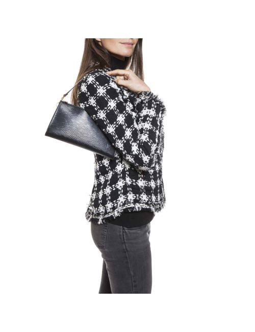 Pochette LOUIS VUITTON cuir épi noir Vintage