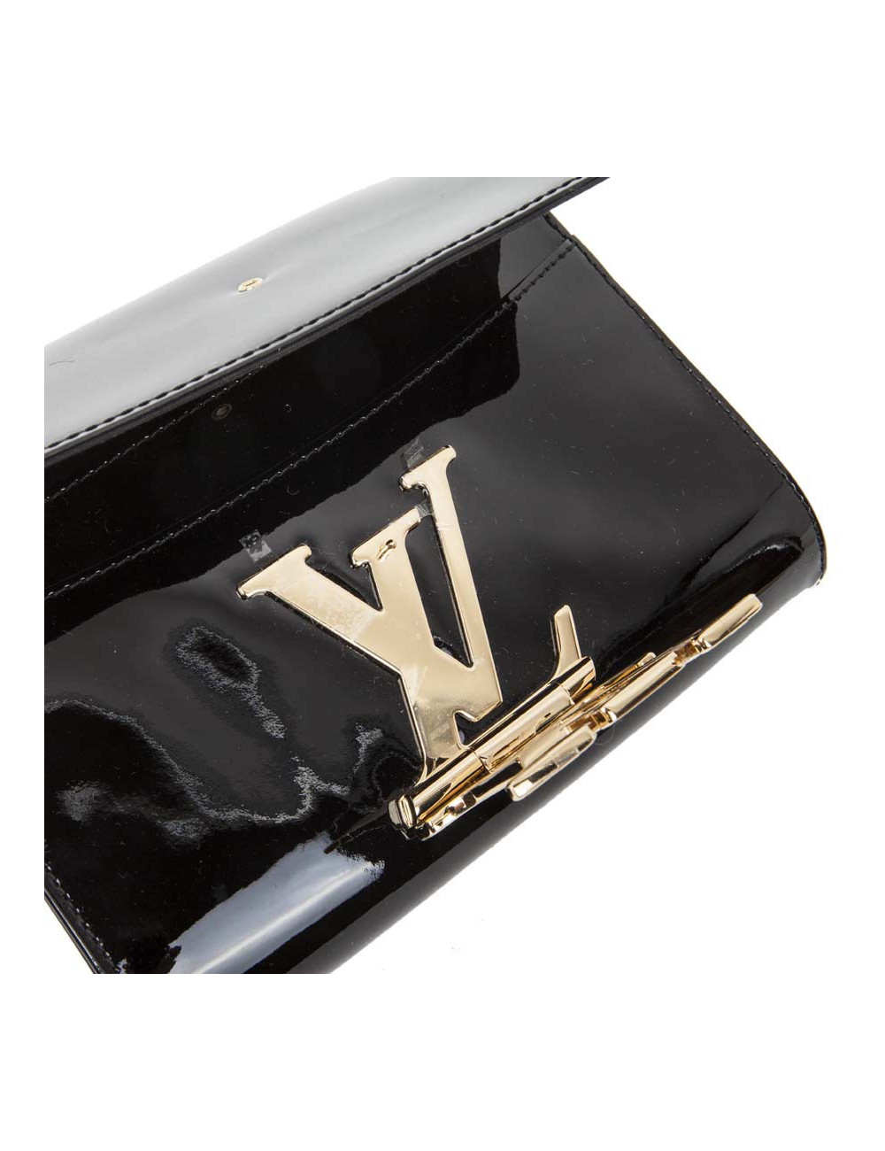 Sac Louise LOUIS VUITTON MM cuir verni noir