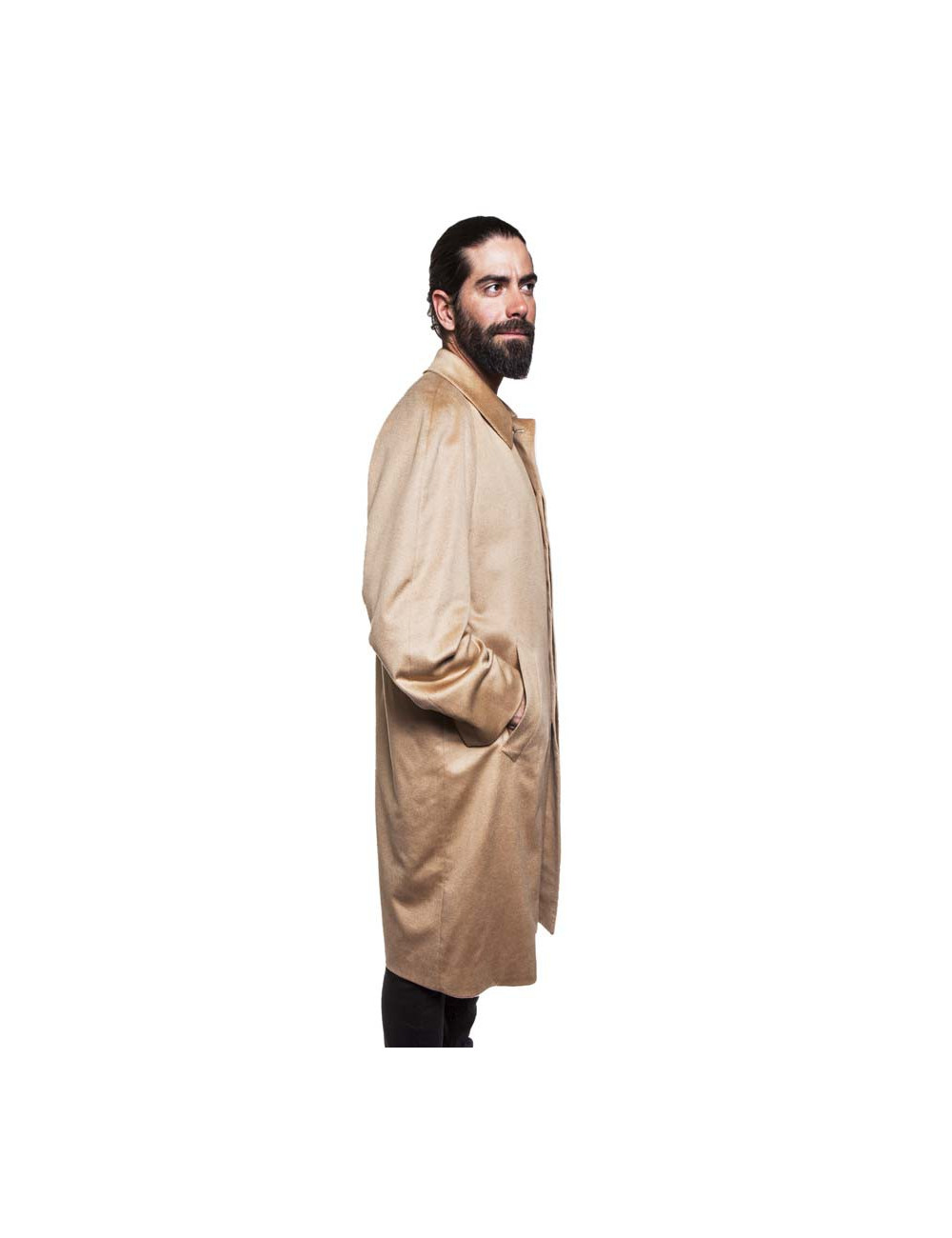 T48 FRANCK NAMANI coat in 100% guanaco