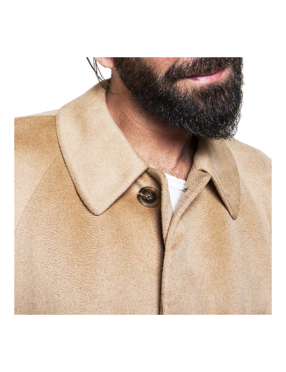 T48 FRANCK NAMANI coat in 100% guanaco