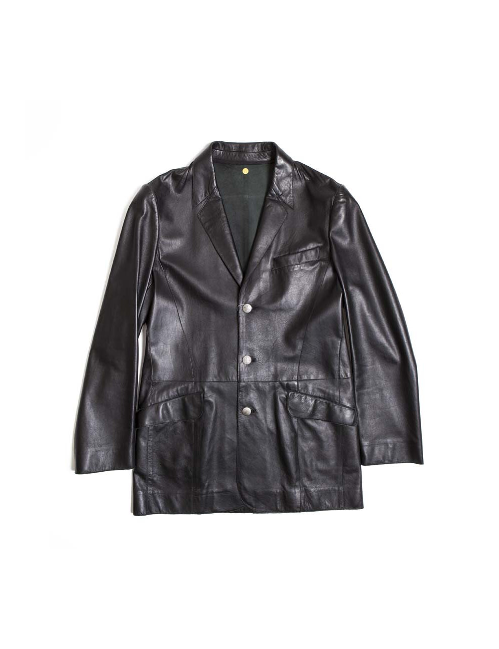 Veste THIERRY MUGLER homme cuir noir