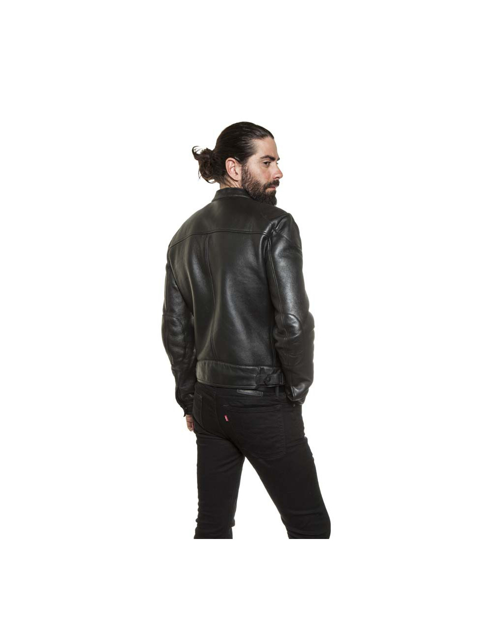 Blouson BOTTEGA VENETA peau retournée noire