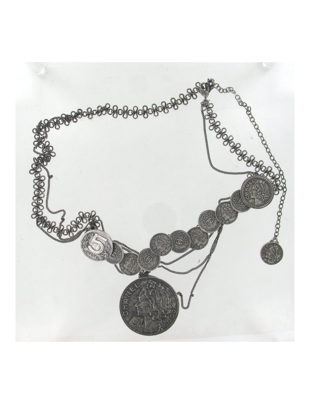 Ceinture sautoir CHANEL médaillons COCO CHANEL