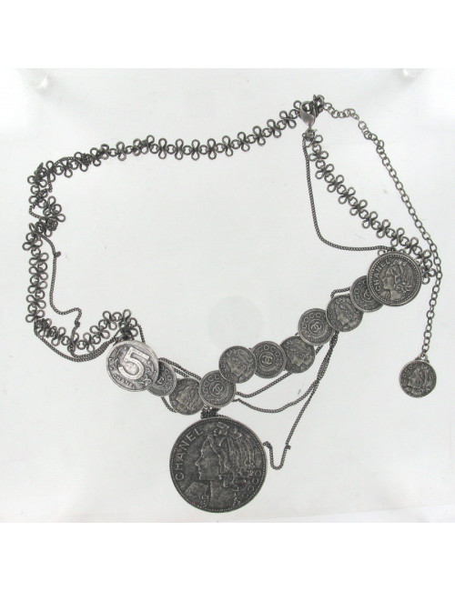 Ceinture sautoir CHANEL médaillons COCO CHANEL