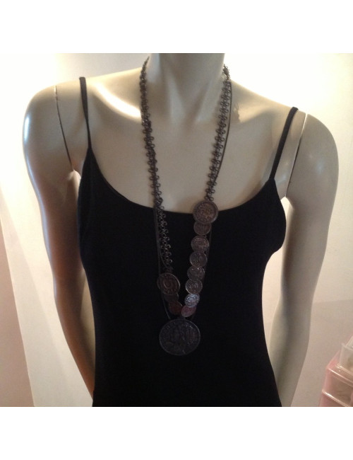 Ceinture sautoir CHANEL médaillons COCO CHANEL