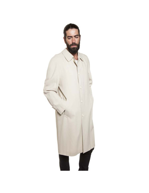 GIANNI VERSACE T 48 IT Trench coat in light beige wool