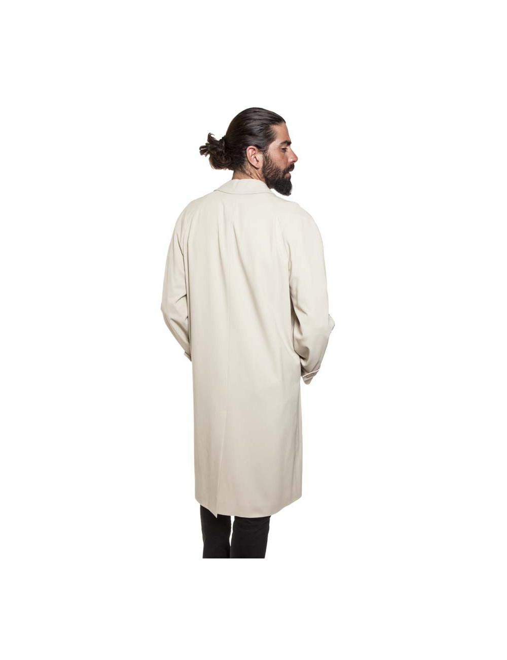 GIANNI VERSACE T 48 IT Trench coat in light beige wool