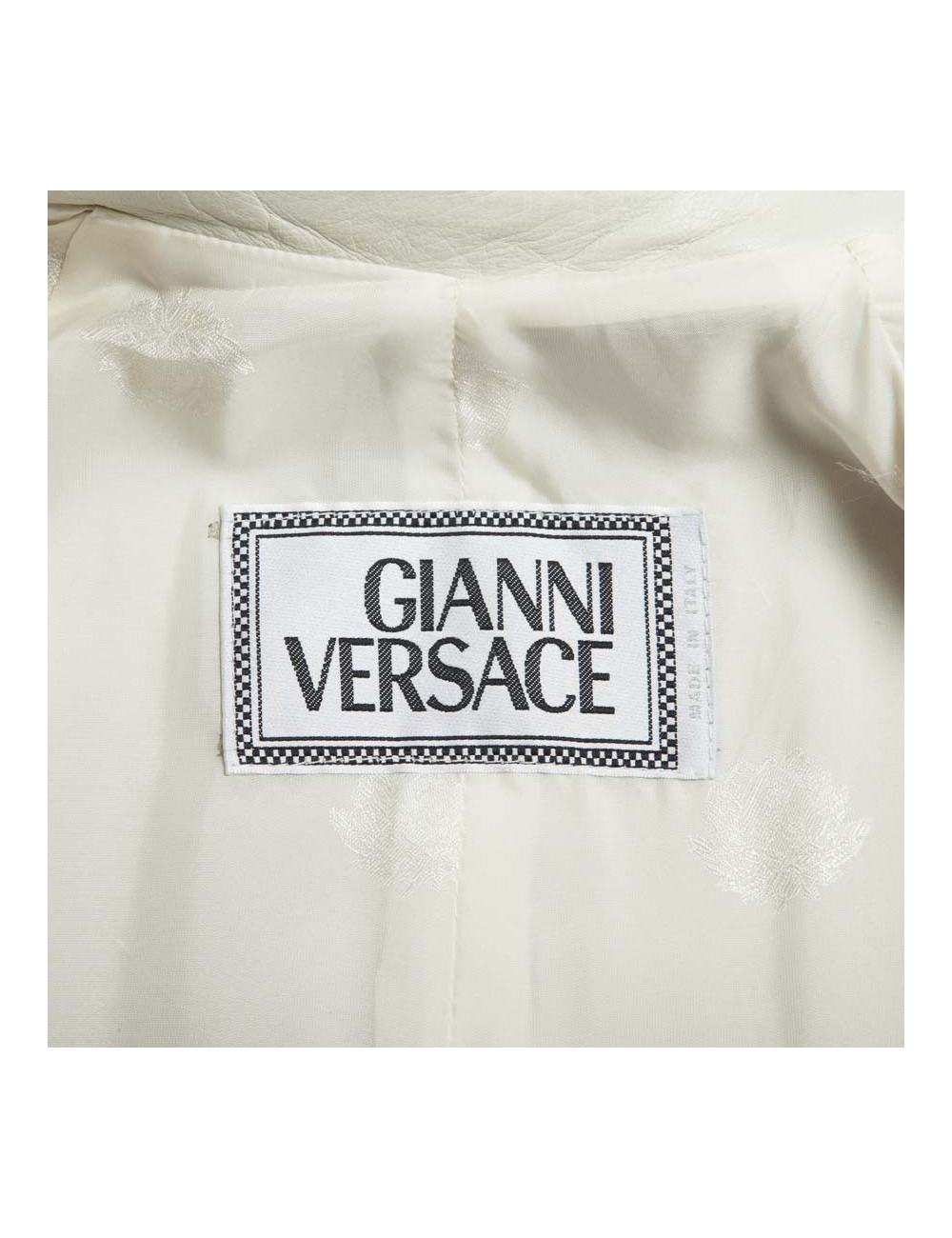 GIANNI VERSACE T 48 IT Trench coat in light beige wool