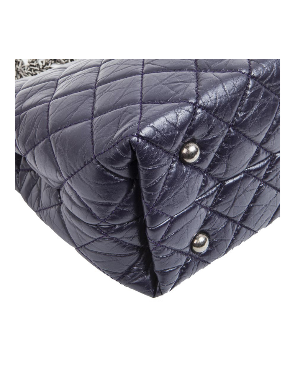 Sac CHANEL cuir matelassé violet