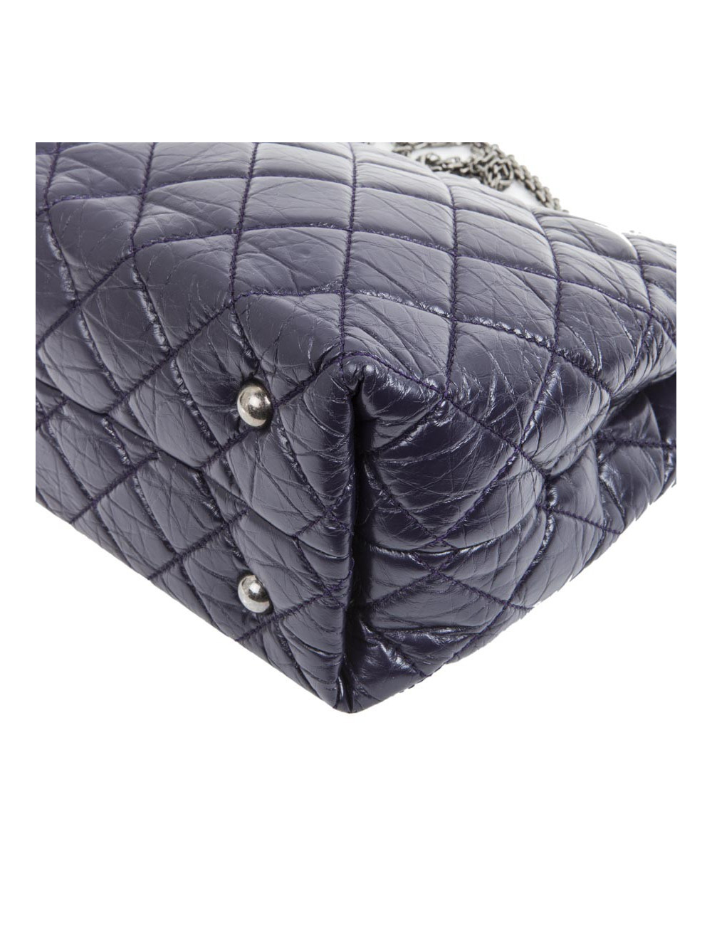 Sac CHANEL cuir matelassé violet