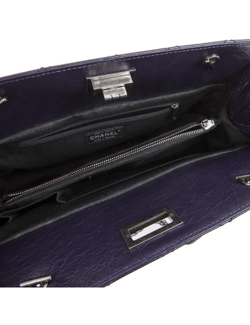 Sac CHANEL cuir matelassé violet
