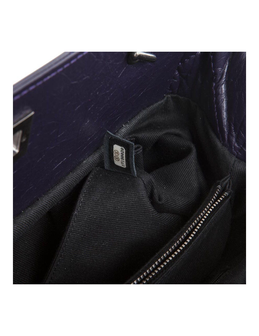 Sac CHANEL cuir matelassé violet