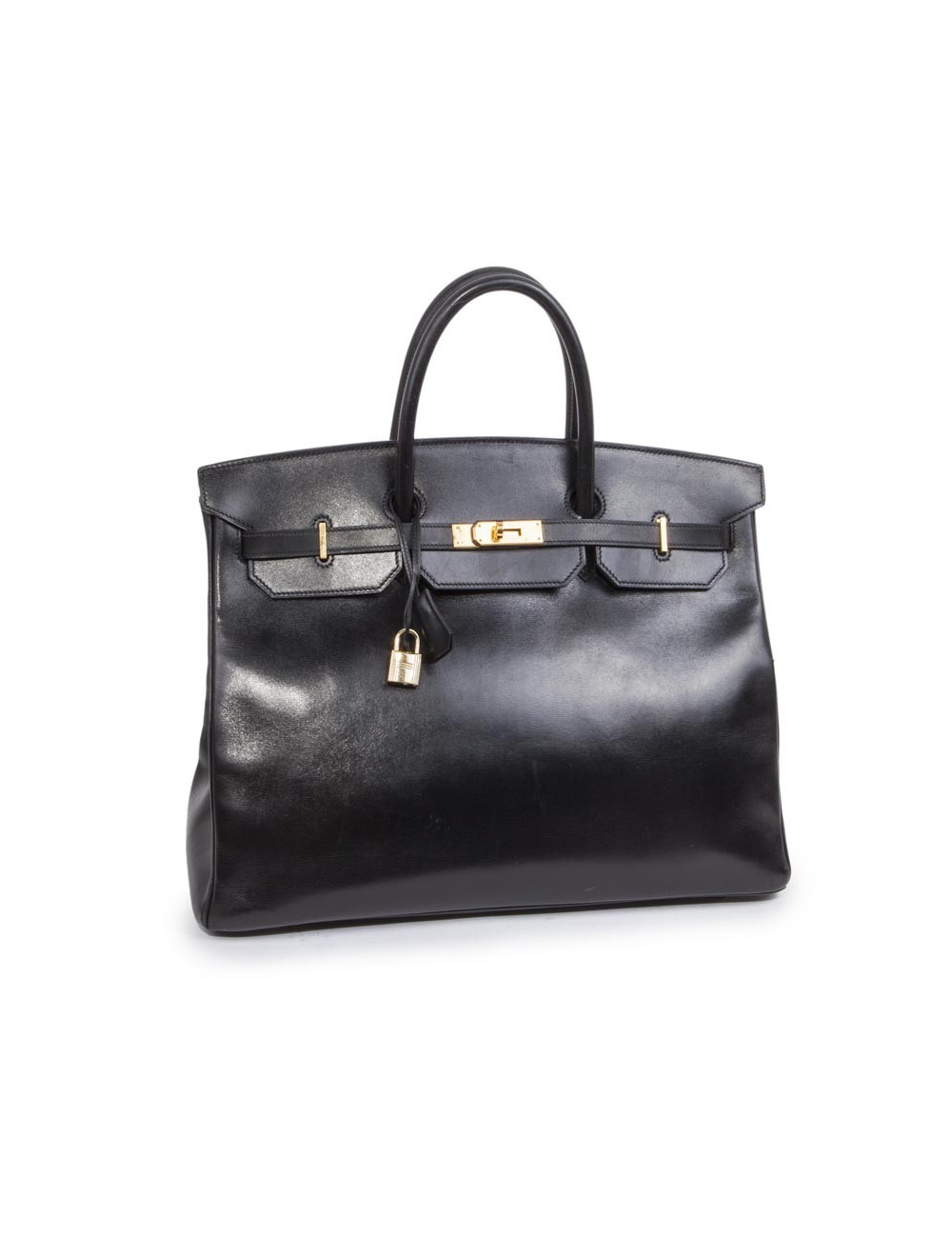  Birkin 40 HERMES cuir box noir 