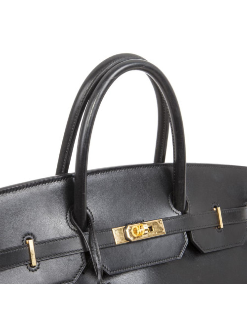  Birkin 40 HERMES cuir box noir 