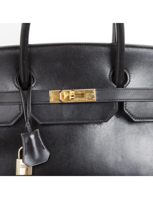 HERMES Birkin 40 in black box leather