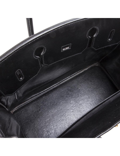 HERMES Birkin 40 in black box leather