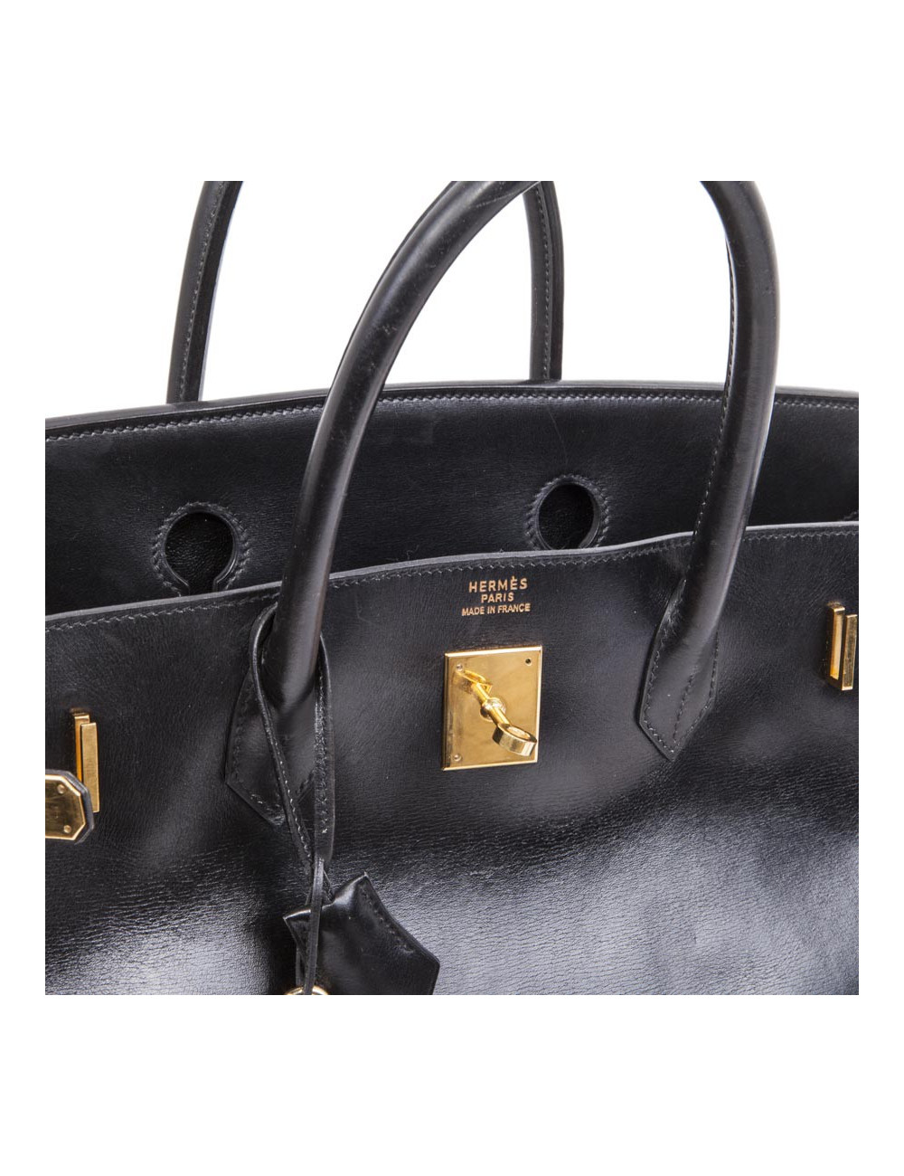  Birkin 40 HERMES cuir box noir 