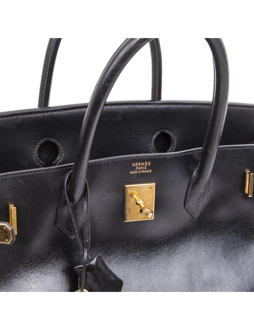 HERMES Birkin 40 in black box leather