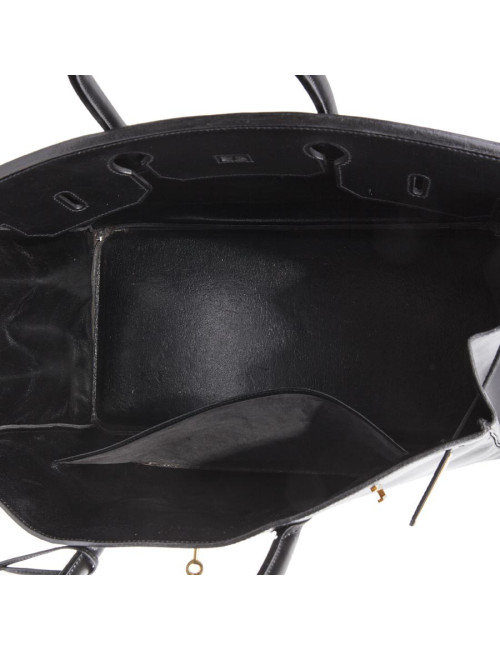  Birkin 40 HERMES cuir box noir 