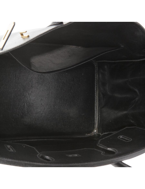  Birkin 40 HERMES cuir box noir 