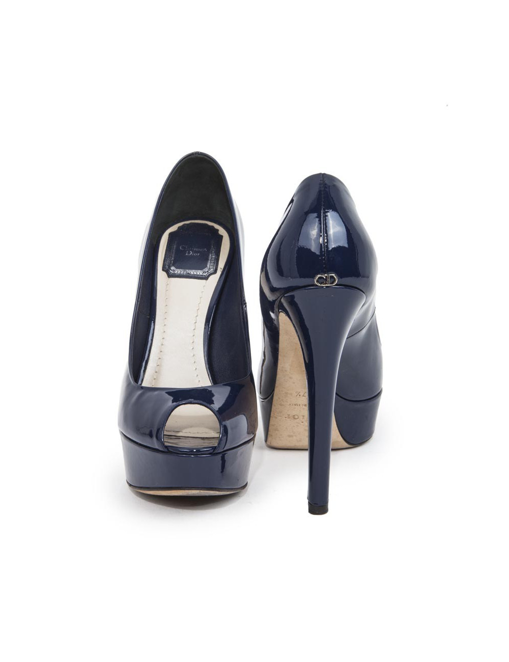 Escarpins DIOR T37.5 cuir verni