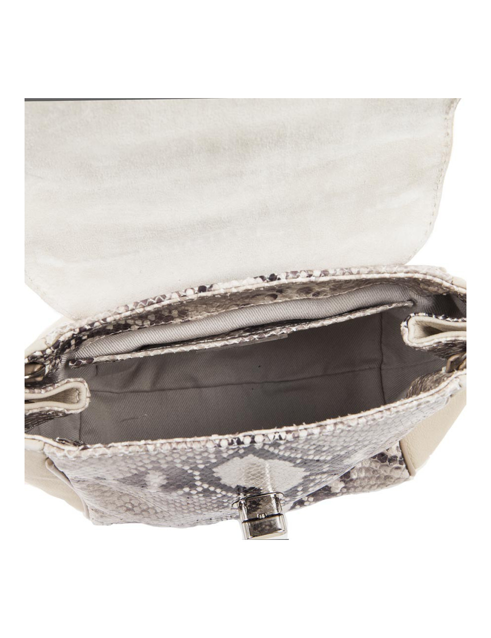 Petit sac JACKIE SMITH bi-matière cuir et python